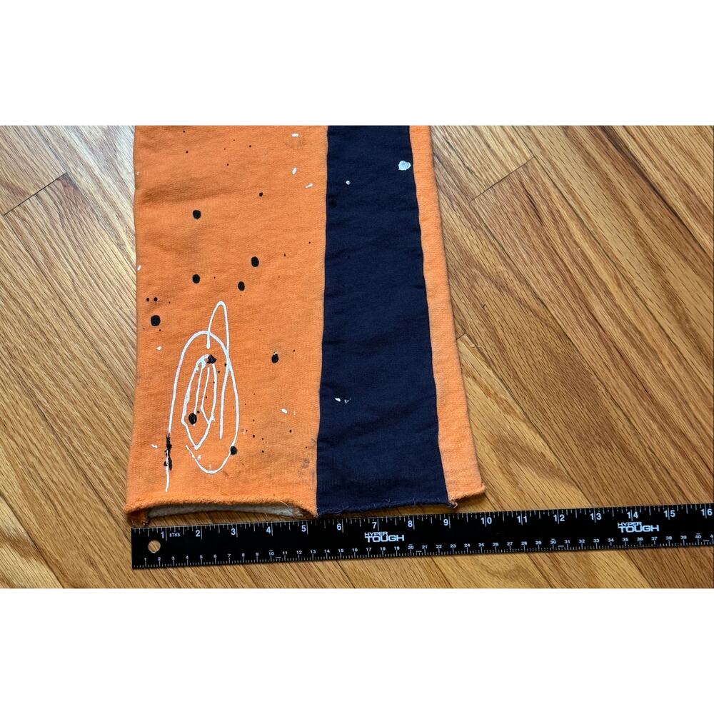 Gallery Dept Orange Flare Sweatpants Paint Splatter Graphic Size Large - Picture 6 of 6
